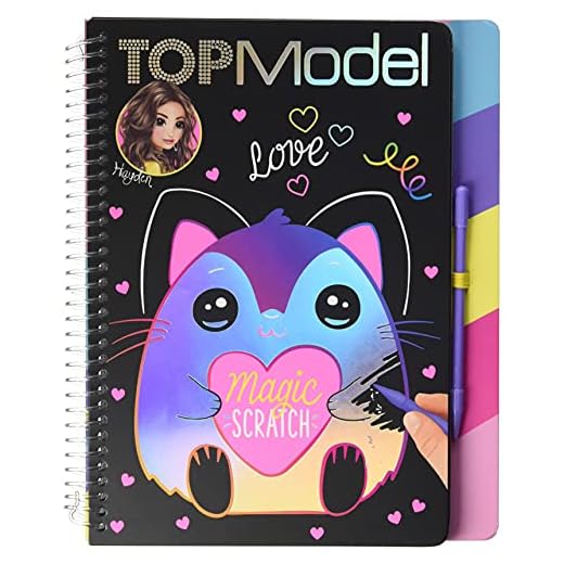 Depesche 11129 Målarbok Magic Scratch, TOPModel, ca 22 x 18,5 x 2 cm