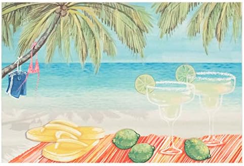 Liora Manne ILU23331644 Illusions Beach Party Indoor Outdoor Washable Area Rug, 1'11" x 2'11"