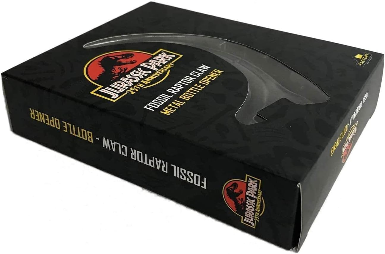 Jurassic Park - 5.5 Inch Raptor Claw Zinc- Alloy All Purpose Dinosaur Fossil Bottle Opener, Standard, Multicolor (408242)