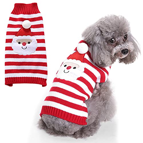 Suéter navideño para perros Ropa para mascotas Lindo para mascotas Cachorro Gato Perro Jersey cálido Suéter Prendas de punto Abrigo Ropa Otoño Invierno Ropa para perros Ropa para perros Suéter suave Cover