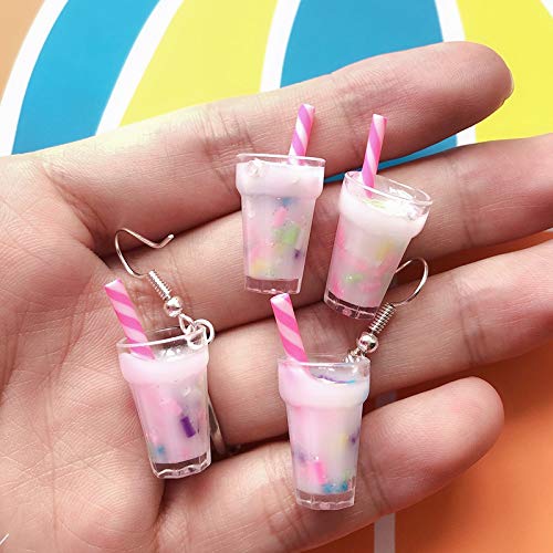 Maidston 49Pcs Boba Keychain Kit Mini Milky Tea Diy Jewelry Necklace Earring #TOP7