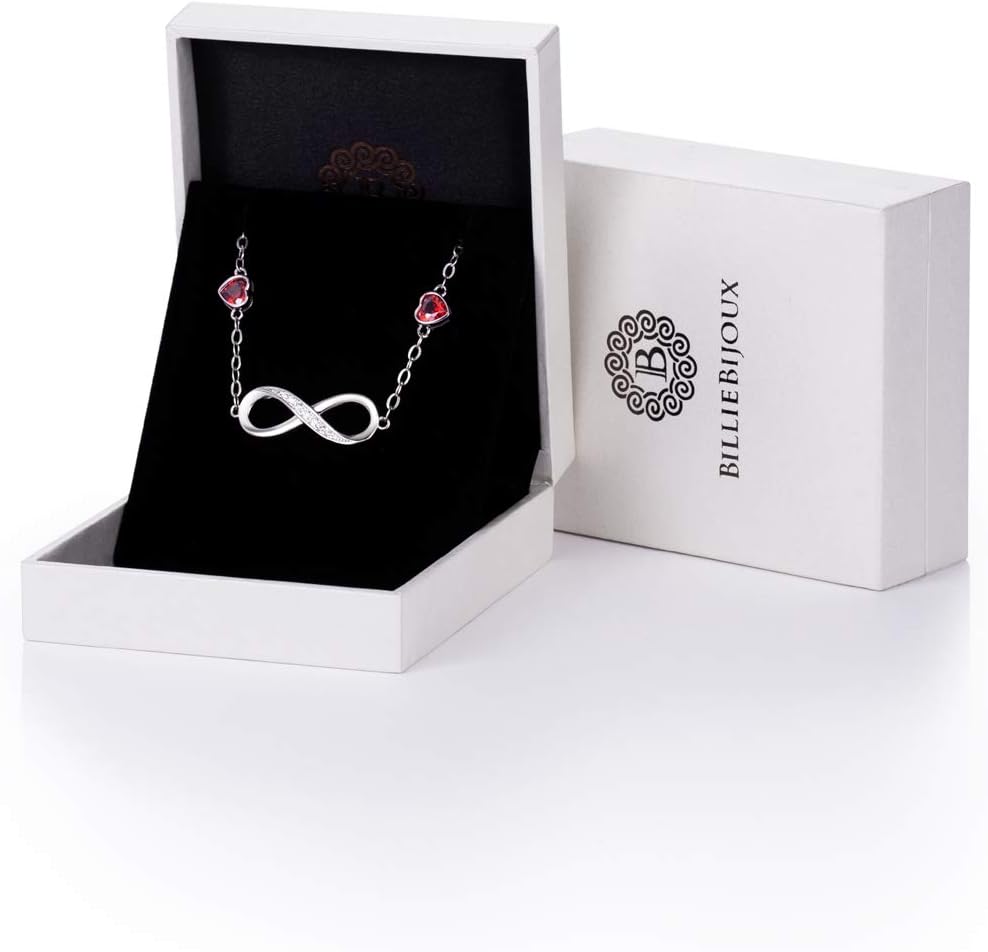 Billie Bijoux Infinity Love Bracelets for Women 925 Sterling Silver Womens Bracelet Love Symbol Charm Adjustable Bracelet Jewelry - Image 7