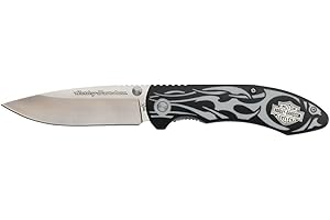 Harley Davidson Knives For Men, Harley Tec X Linerlock Black Knife