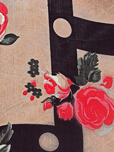 Image of KANCHNAR Women's Crepe Dress Material (852D159 Beige One Size)