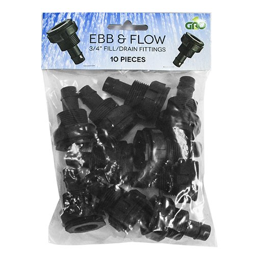Ebb & Flow Hydroponic Flood & Drain Kit (10 Pack)