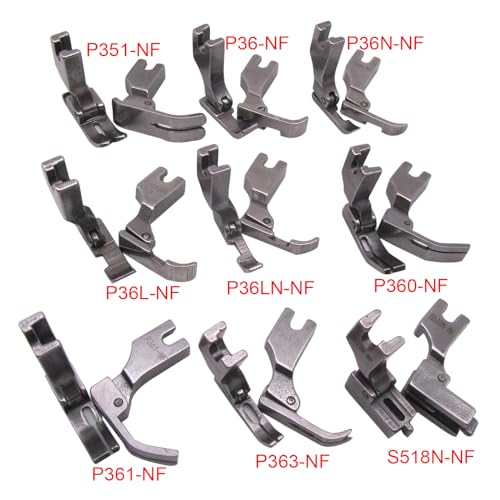 2PCS Pie Prensatela Bisagra Compatible JUKI DLN Serie miniatura 2