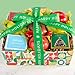 Holiday Treasures Fruit Basket with Happy Holidays Ribbon