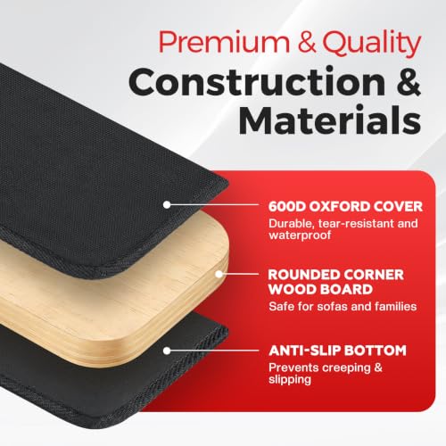 Image of Comfyanno Couch Cushion Support Board, Repairs Sagging Loveseat Sofa, Ready to Use, 21.5 inch x 54 inch, Heavy-Duty Solid Wood Board, Safe Corner, Sinking Couch & Sofa Fix Saver