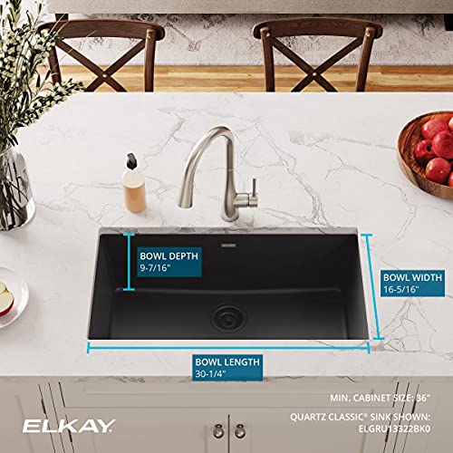Elkay-Quartz-Classic-ELGRU13322BK0-Black-Single-Bowl-Undermount-Sink Elkay Quartz Classic ELGRU13322BK0 Black Single Bowl Undermount Sink