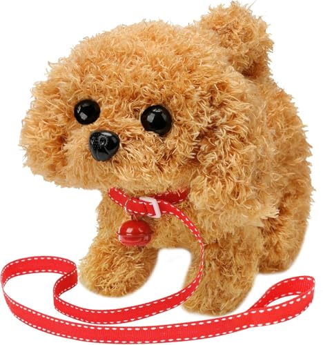 TLYYUKP Hund Spielzeug Kinder Toy Dog with Walking, Barking, Tail Brush,...