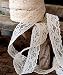 AK-Trading 1" wide x 25 yards Ivory Floral Pattern Lace Ribbon for Decorating, Floral Designing and Crafts