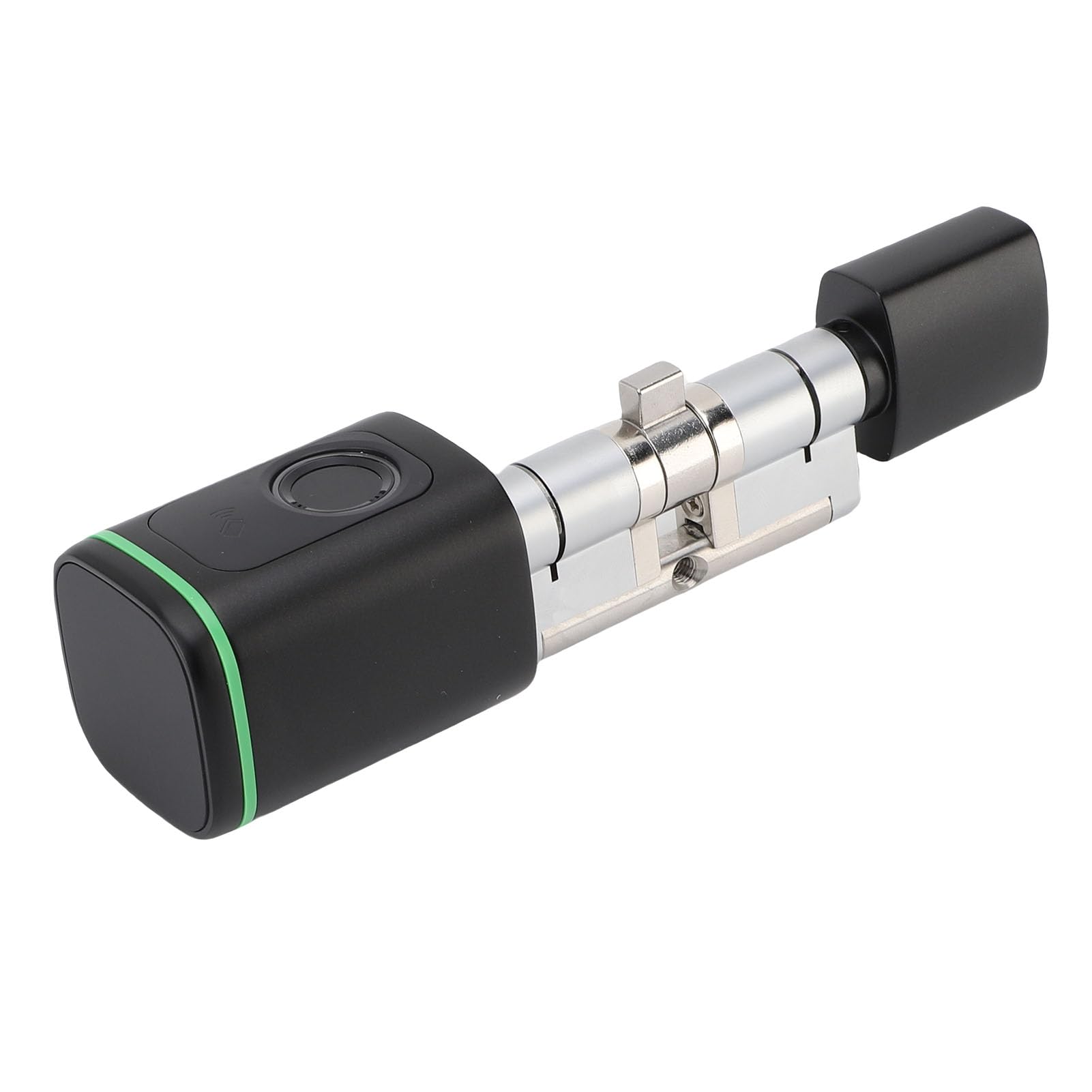 Pongnas Cilindro Smart Senza Chiave, Serratura Bluetooth con Memoria per | Accesso con App , Corpo in Lega di Alluminio e Ottone, per Porte 35-45 Mm, 2 Card e 2 Chiavi, IP5X Anti-spruzzi