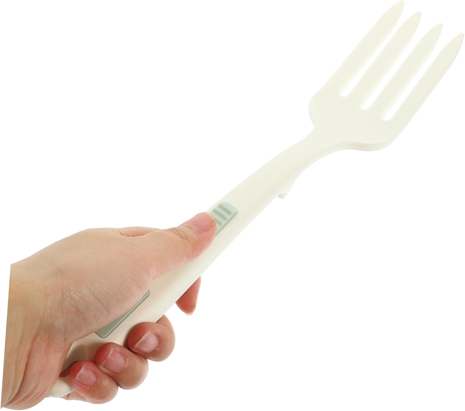 Silicone Pasta Fork, Large Cooking Tool, One Piece Mixing Fork