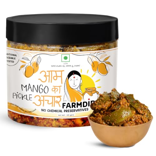 FarmDidi Mango Pickle 325g Homemade Traditional Indian Achar Less...