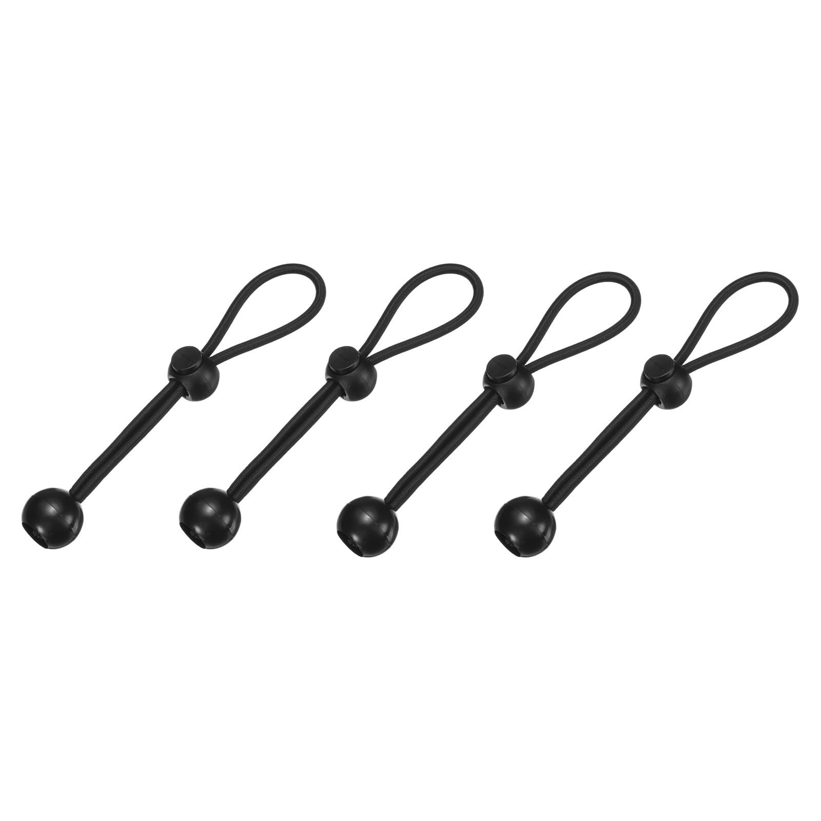 PATIKIL Ball Bungee Cords, (15cm / 6 Inch, Black) (4 PCS) Universal Bungee Tie Downs, Suit for Exterior Roller Shades and Outdoor Roller Blinds Tents Canopies Tarp โ image 1
