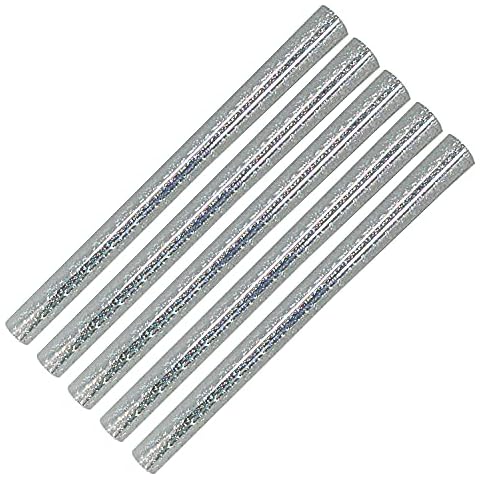 Idena 60056 - Klebe-Folie Hologramm in Silber, 5 Rollen wasserdichte Bastel-Folie zu je 1 m x 33 cm, selbstklebende Glitzer-Folie mit 3D-Effekt zum Basteln und Dekorieren Cover