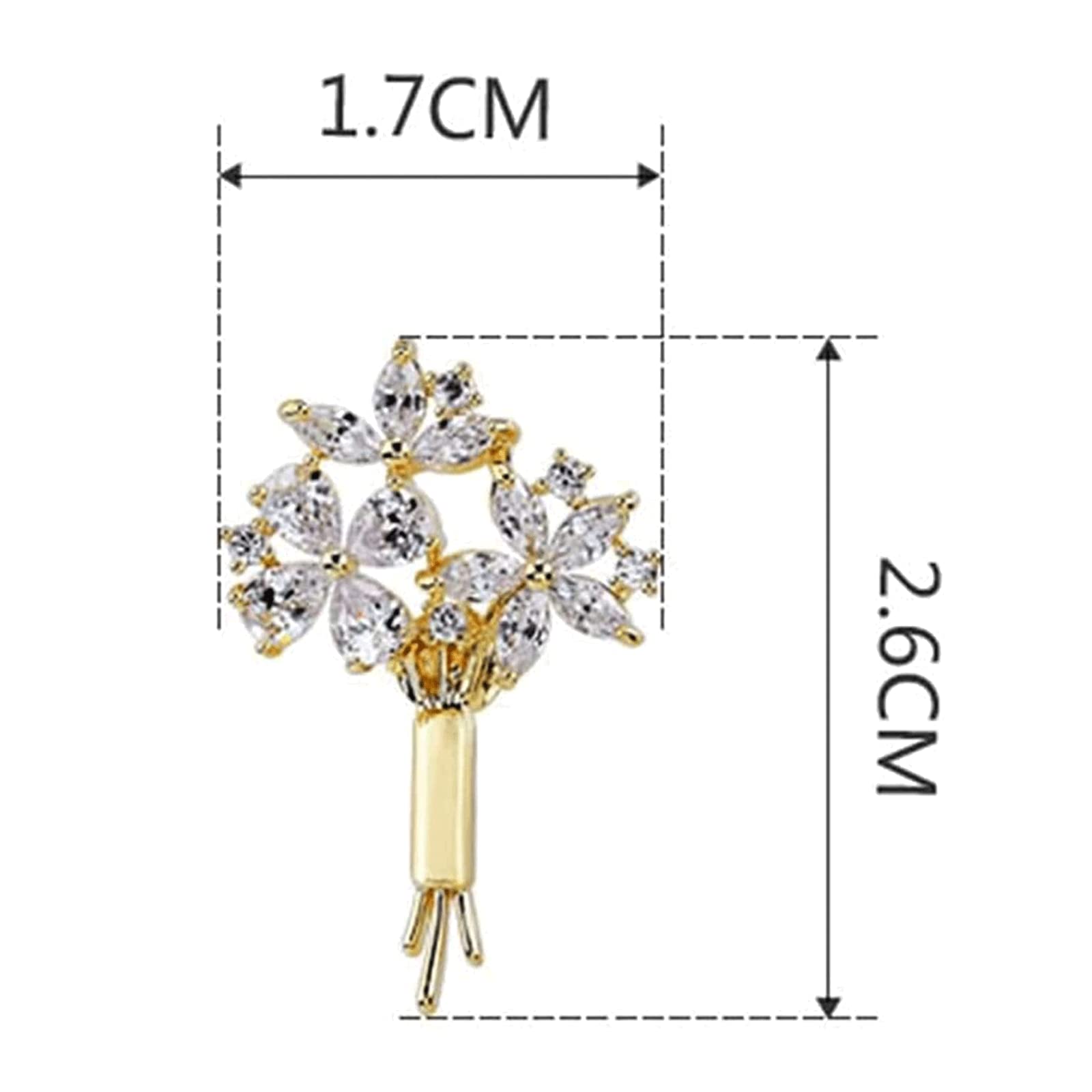 Broches pequeños de aleación con Hebilla para facilitar su Uso, Clips para Cuello, Chal, Solapa de 2,6 cm. Fabricados en China.
