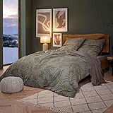 ✅: Material: 100% Baumwolle ESTELLA Feinflanell Bettwäsche Fano Khaki 1 Bettbezug 135 x 200 cm + 1 Kissenbezug 80 x 80 cm