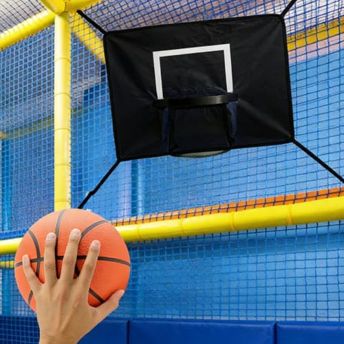 Juego de lanzamiento de baloncesto para niños en trampolín seguro de exterior 3