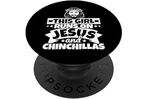 Girl Runs on Jesus and Chinchillas Swivel PopGrip Swappable PopTop