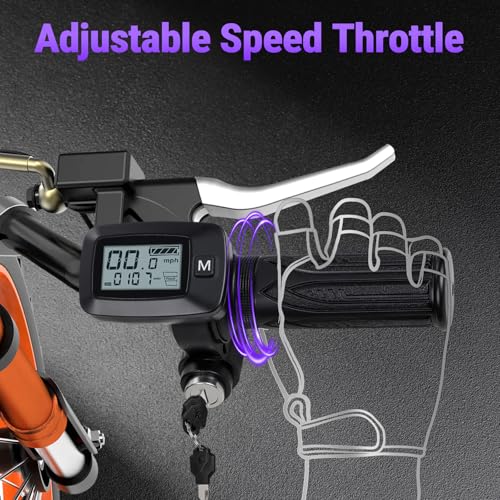 USTPO Electric Dirt Bike 48V Twist Throttle Grips for Tutti Tuttio Tutto Soleil 01 Soleil 01 Ebike with LCD Display M Key button Smooth Control by USTPO - Image 7