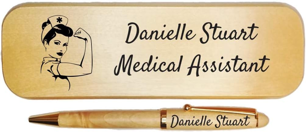 Luxury Personalized Engraved Maple Wood Ballpoint Pen with Custom Engraved Maple Case