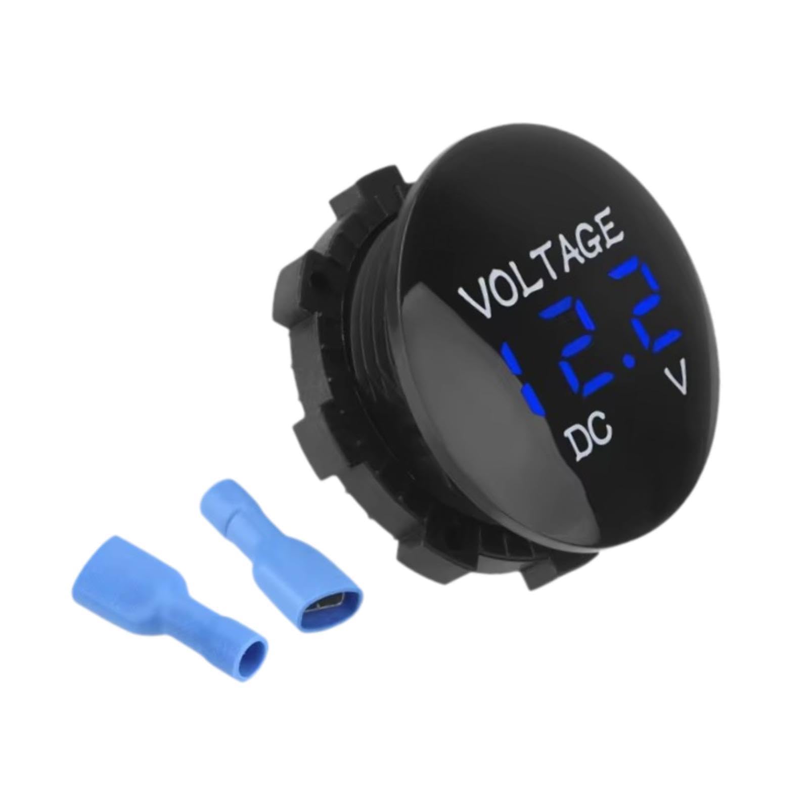 Digital Voltage Meter for 12V-24V with LED Digital Display Car Voltage Gauge Blue Digital-image-0