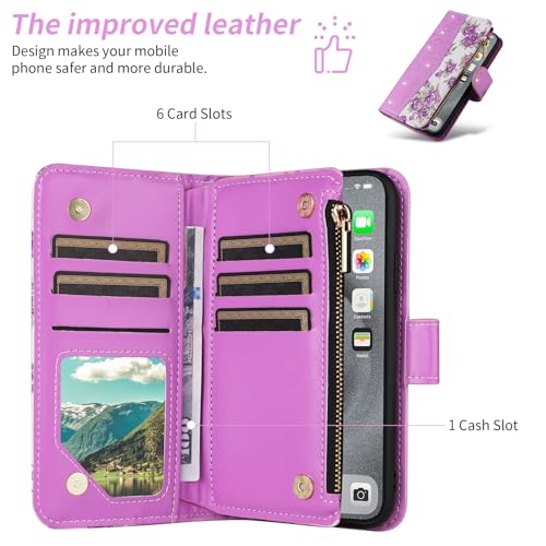 Housse iPhone 17 Pro Max pour les déplacements urbains avec rangement cartes et monnaie