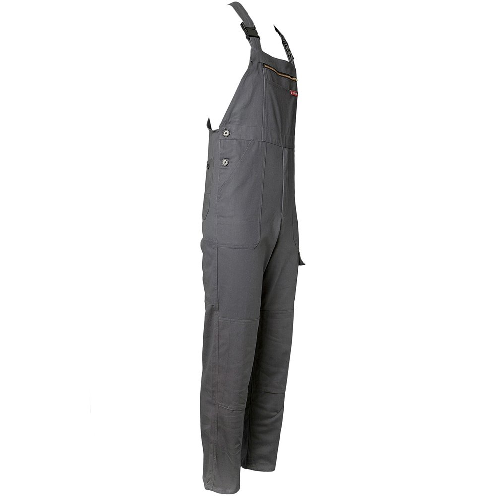 Planam 0177062 BW 290 Cargo-Latzhose, Grau, Größe 62