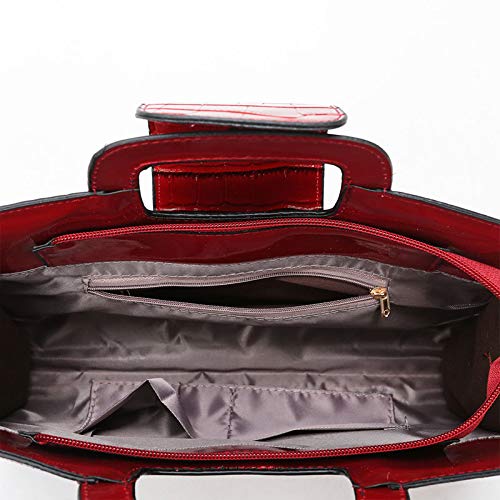 ZLM BAG US Women Crocodile Pattern Leather Shoulder Handbag Vintage Flap Tote Top Handle Satchel Handbags Large Clutch Purse by ZLM BAG US - Used condition - Image 6
