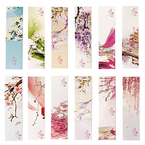 Colorful Flower Bookmarks for Women Kids Girls,30PCs