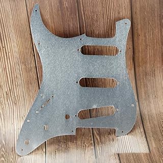 Fleor Pickguard à 11 trous en métal style SSS pour garde-boue électrique Stratocaster Style moderne Argenté - Les Beatles, Paul McCartney, John Lennon, RIngo Starr, George Harrison Fleor Pickguard à 11 trous en métal style SSS pour garde-boue électrique Stratocaster Style moderne Argenté – Image 3