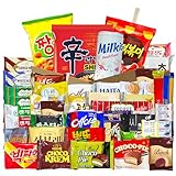 Korean Snack Box 47 Count - Variety of Individually Wrapped Korean Snacks with Chips, Cookies, Ramen and Candy for Kids, Children, College Students, and Adults. Gift Box for K-Food Lovers - Journey of Korea