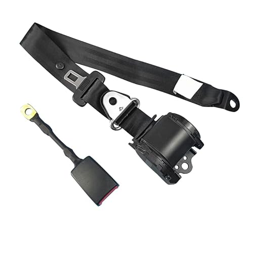Kit de cinturón de seguridad automático universal de tres puntos, fácil de instalar, cinturón de seguridad ajustable con cierre de leva para autobuses, autobuses escolares, camiones y automóviles