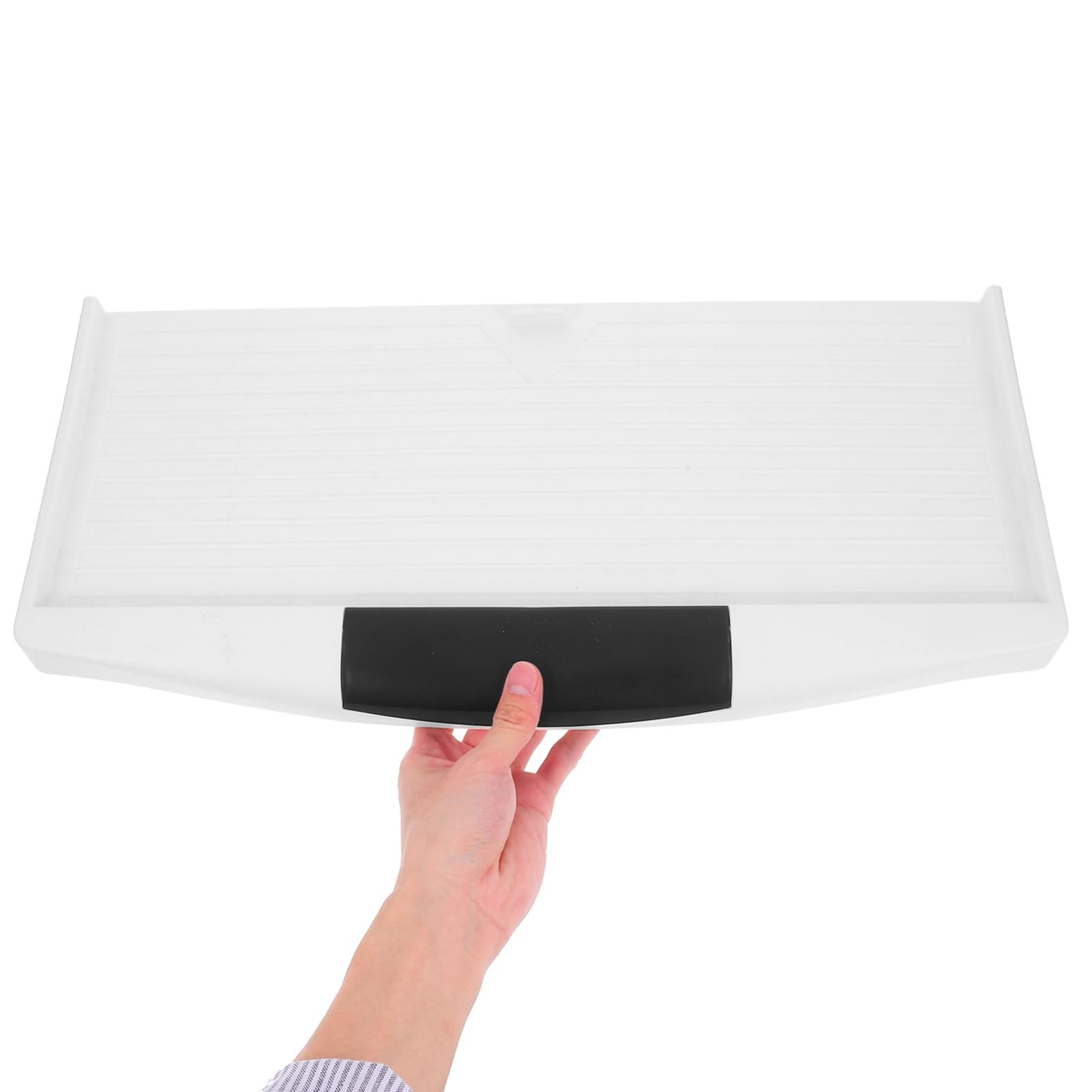 Bandeja ergonómica extraíble para teclado, estante deslizante para teclado debajo del escritorio para oficina en casa, diseño compacto, fácil instalación, estética moderna, solución de almacenamiento