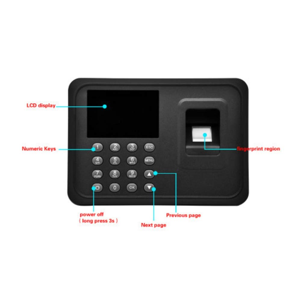 Tempo Impiegato Sign-in System Fingerprint presenza di tempo Time Machine di lavoro Registrazione Punch carta macchina .Per ufficio, compagnia