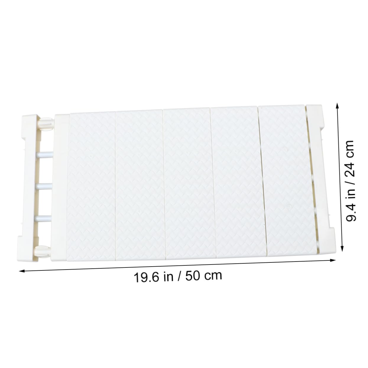Ripiano Divisorio Telescopico per Armadio Bianco 50-80 Cm