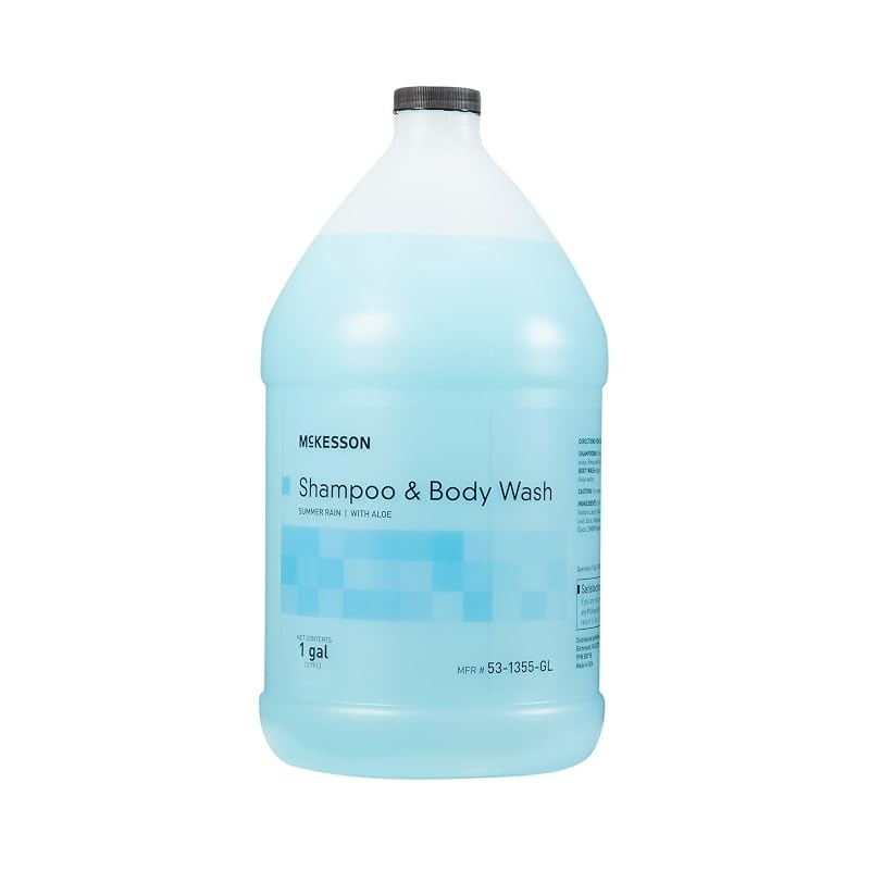McKesson Sabonete Líquido Corporal e Shampoo 2 em 1, fragrância Summer Rain, 3,78 L