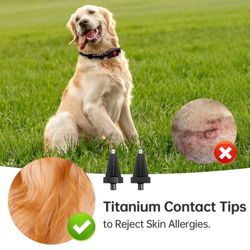 Wireless Electric Fence for Dogs, PETHEY GPS Dog Collar Fence System, IPX7 Waterproof Pet Containment, Wireless Dog Fence Radius 33-999 Yards, 20-110lb Adjustable Wireless Pet Fence-Outdoor Use