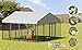 GOWE Large Dog Kennel Outdoor Pet Pens Dogs Run Enclosure Animal Hutch Metal Coop Fence with Roof Cover. 9.62'L x 9.35'W x 6.18'H.