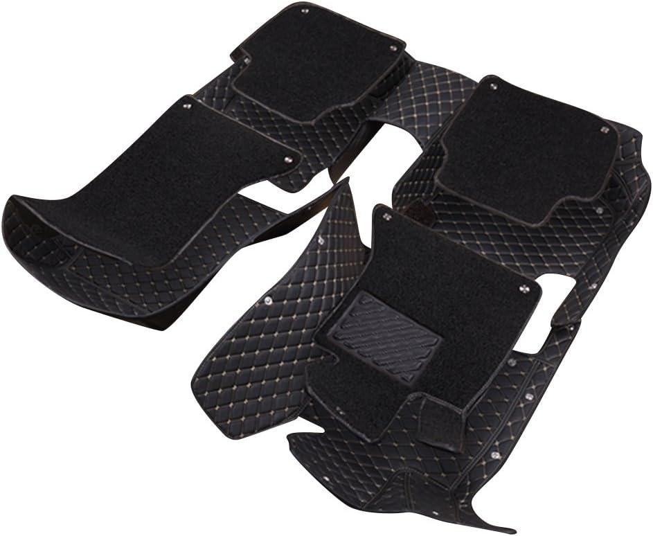 Image of Mr Mattie 7D Car Floor Mats Compatible with Volvo S-90 (2018), Black /Silver