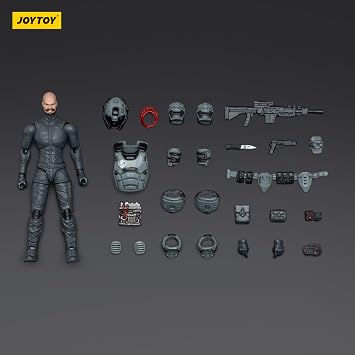 JOYTOY 1/25 Action Figures - UNSC Mirage Squad - 3'',US Army Men and SWAT Team Toy Soldiers with Military Weapons Accessories,Ages 15+