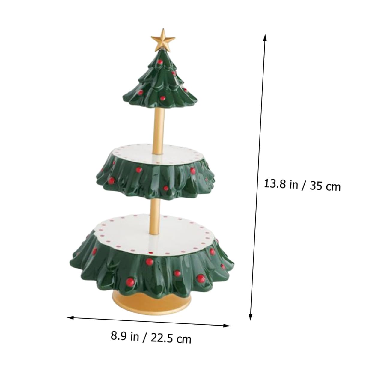 Espositore Natalizio per Snack in Resina Sicura, Vassoio Portaoggetti Multifunzionale per Dolci e Frutta, Decorazione da Tavolo per Feste di Natale e Celebrazioni