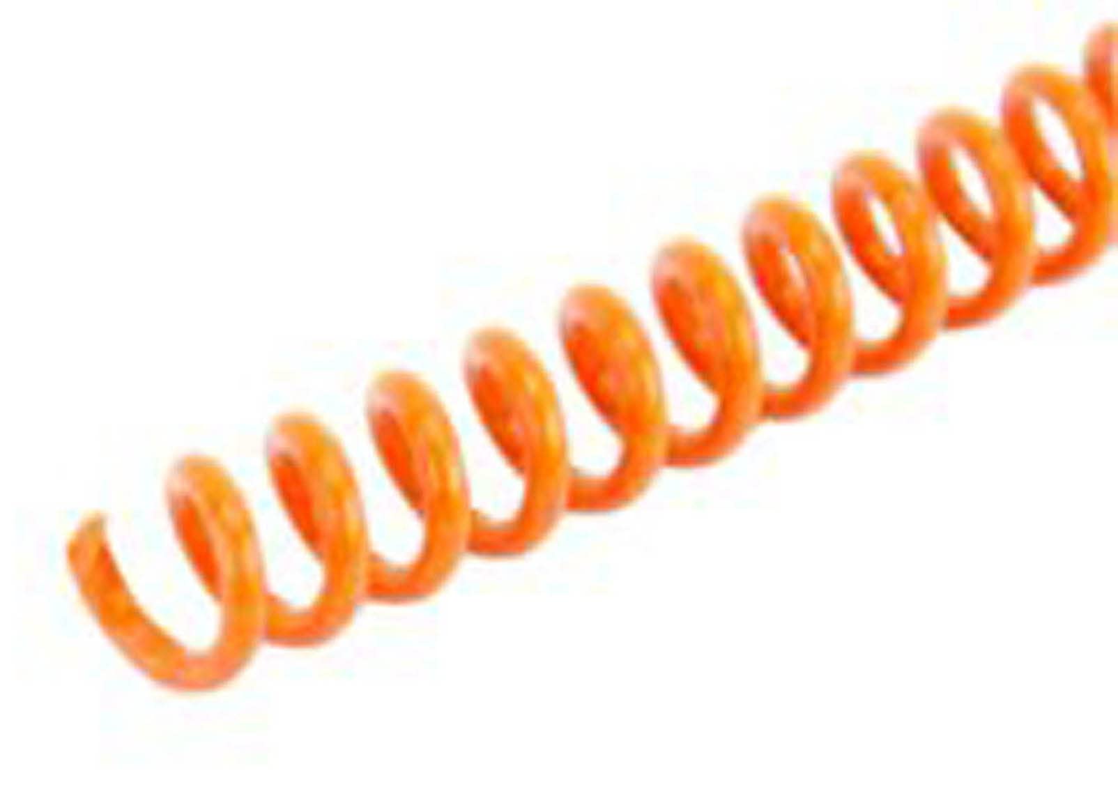 Spiral Binding Coils 6mm x 305mm (1/4 x 12-inch) 4:1 [pk of 100] Color: Pumpkin Orange (PMS 1375 C)