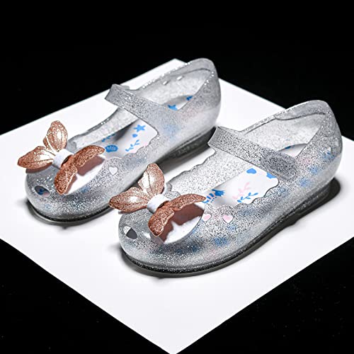 EnJoCho Children Kids Girls Sandals LED Light Luminous Shoes Casual Shoes Bow Princess Shoes Toddler Girls Sandals (White, 7 Years)4