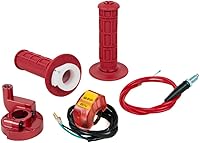 Vista 2 de PUCKY New 7/8" 22mm Twist Throttle Accelerator Handle Grips and Cable Set with Kill On Off Switch for 50cc 110cc 150cc 250cc Mini Bike ATV Quad Pit