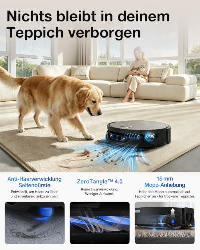 ECOVACS X12S OMNICYCLONE Care kit Saugroboter mit Wischfunktion, 53AW Blast – Ansicht 4