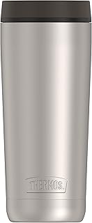 THERMOS ALTA SERIES Stainless Steel Tumbler 18 Ounce, Matte Steel/Espresso Black