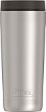 THERMOS ALTA SERIES Stainless Steel Tumbler 18 Ounce&comma; Matte Steel&sol;Espresso Black