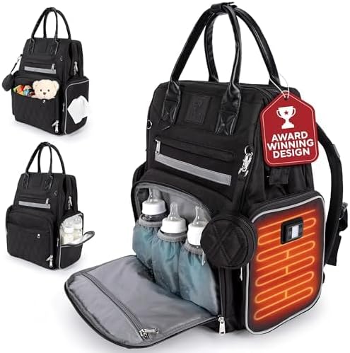 Vista 10 de Mochila de pañales galardonada con la innovación 2024 Best of Best & 2025 Patente de utilidad pendiente Destacada en ABC, NBC, CBS, AP, Fox